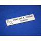 Namensschild Modell 4030 mit Picto "Vogel"