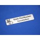 Namensschild Modell 4030 mit Picto "Hase" zweizeilig, Farbe silber matt