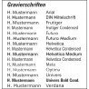 Namensgravur Namensschild ALU