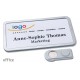 Namensschild OFFICE® 40 Farbe edelstahl matt mit Magnet standard 