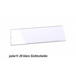 Sichtscheibe polar® 20 - 64x22mm Ersatzkomponente glasklar im 10er Pack