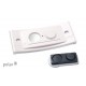 Namensschild polar® 30 "color" 70x30mm weiss