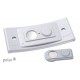 Namensschild polar® 35 "color" 80x34mm hellgrau