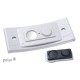 Namensschild polar® 35 "color" 80x34mm hellgrau