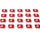 Flaggensticker "Schweiz"