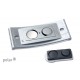 Namensschild polar® 35 "alu-complete" 80x34mm edelstahl matt