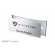Namensschild polar® 20 "alu-complete" 68x22mm chrom hochglanz