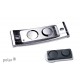 Namensschild polar® 20 "alu-complete" 68x22mm chrom hochglanz